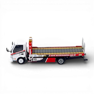 Unique Model Hino 300 Dutro Flatbed Tow Truck World Champion Livery 1:64 Diecast Model
