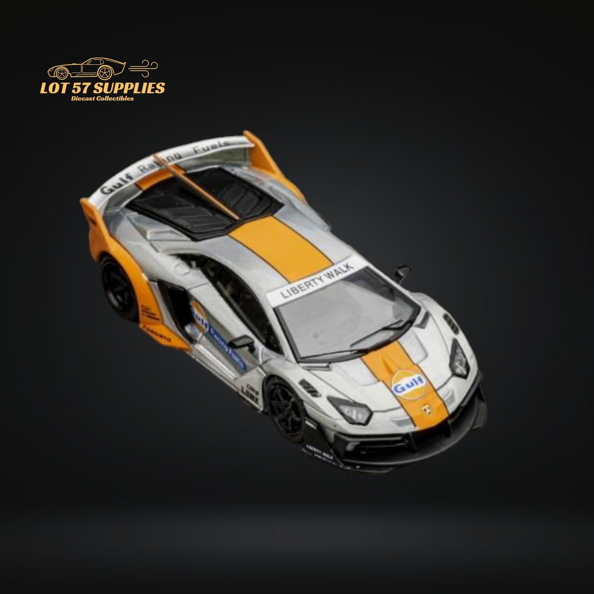 Star Model 1:64 Lamborghini Aventador LBWK LP700-4 GT EVO Gulf Raw With Figure 1:64 Limited to 499 Pcs