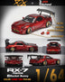 (Pre-Order) Error404 Model x  OLD SCHOOL JDM Mazda RX-7 Rocket Bunny Candy Red 1:64 Limited to 499 Pcs