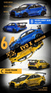 (Pre-Order) Error 404 Model Mitsubishi Evolution X Varis Widebody in Candy Blue OR Yellow 1:64 Each Limited to 299 Pcs
