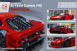 DCM Modified Ferrari F40 AI Yasid in Rosso Corsa 1:64