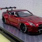 Error404 LB-Works Nissan Skyline GT-R R35 Fighter Grey / Candy Red Limited to 299 Pcs Each 1:64