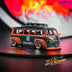 LF Model Volkswagen T1 Kombi WideBody with Surfboard in Jagermeister #12 Livery 1:64