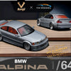 YM Model x SONGS BMW E46 Alpina B3 in Titan Silver Limited to 249 Pcs 1:64