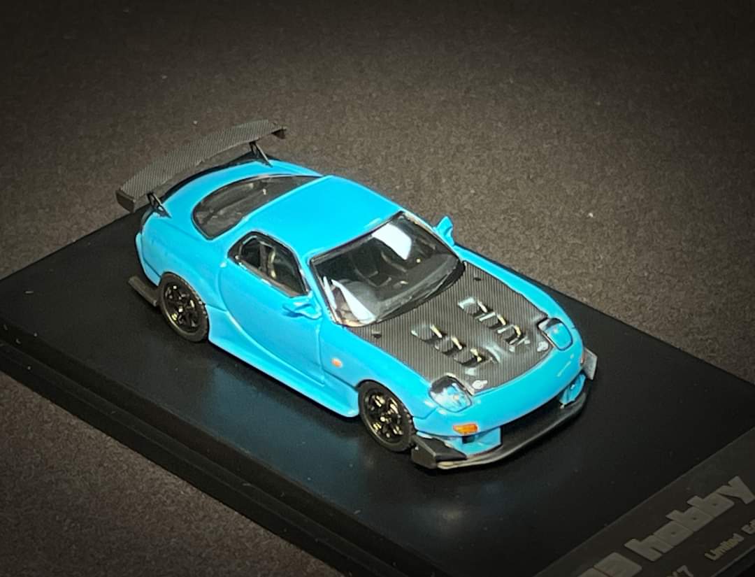 123 Hobby Mazda FD3S RX-7 in Baby Blue 1:64