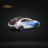 CM Model Mitsubishi Evolution X Varis White Blue Stripes 1:64 CM64-EVOX-09