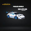 FuelMe & TPC Porsche 911 992 GT3 RS White with Blue Wheels Resin Model 1:64