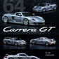 YM Model Porsche Carrera GT in Classic GT Silver Resin Model Limited to 399 Pcs 1:64