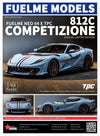 FuelMe & TPC Ferrari 812C Competizione BB Blue Special Limited Edition Resin Model 1:64