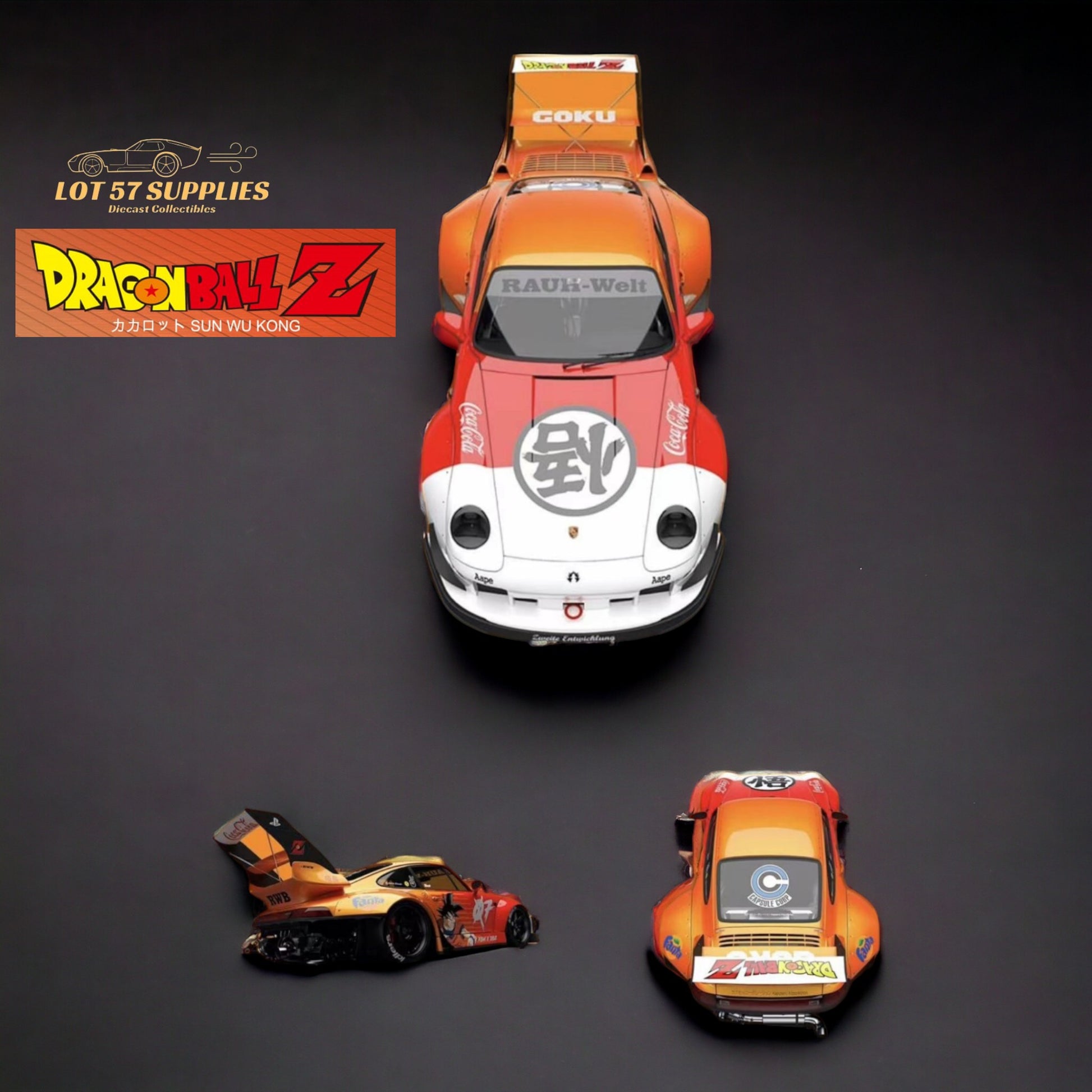 Street Weapon Porsche 993 RWB Goku SUN WU KONG 1:64