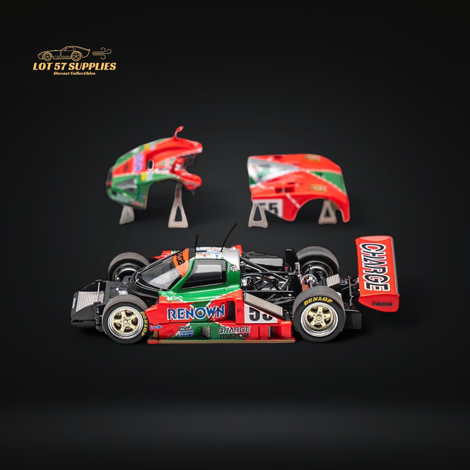 Pre-Order) MOTORHELIX Mazda 787b #55 Le Mans Championship