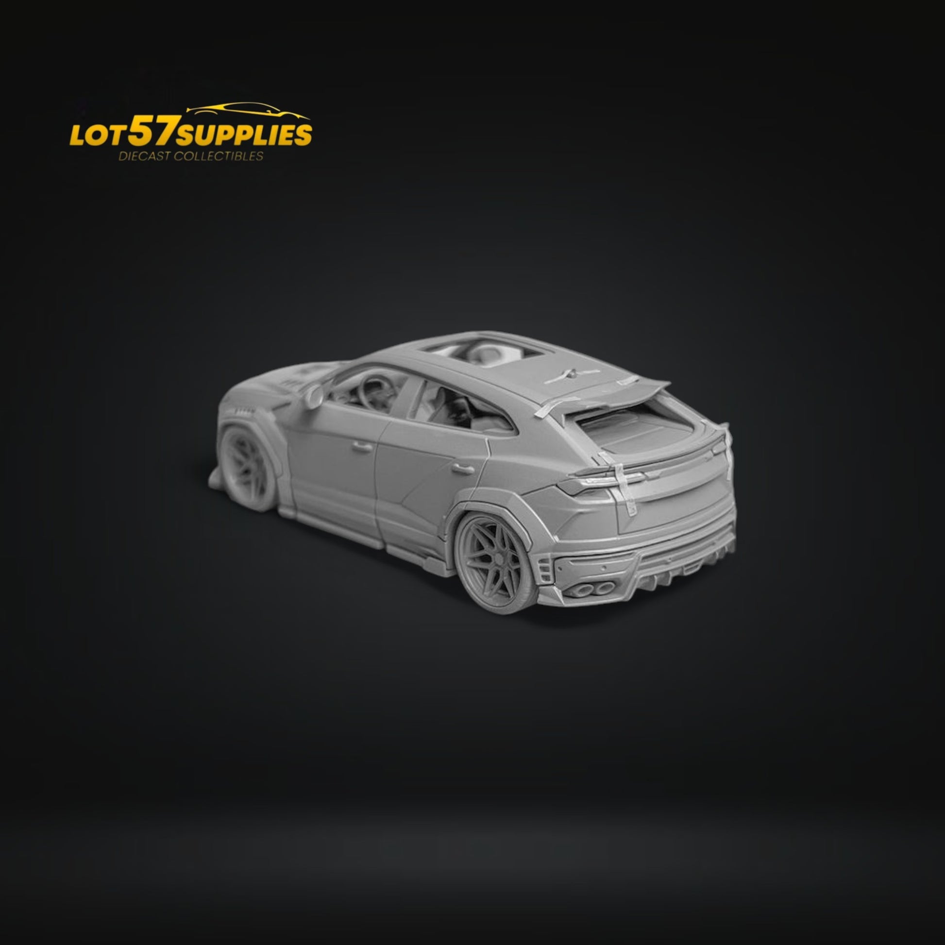 Flame Lamborghini Urus LBWK Bianco Icarus White Resin 1:64
