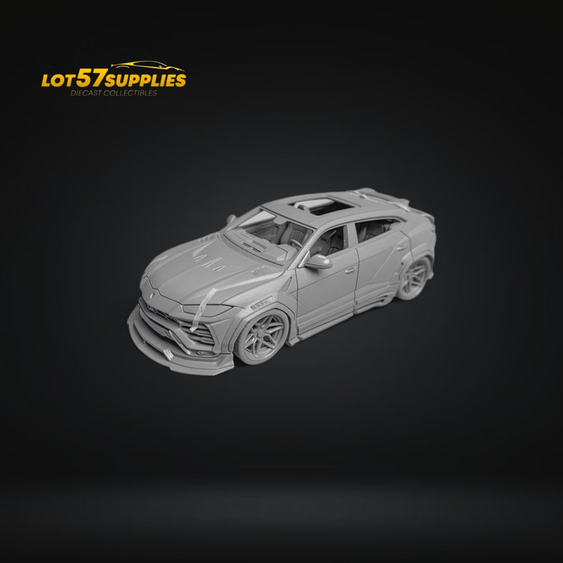 Flame Lamborghini Urus LBWK Combat Gray Resin 1:64