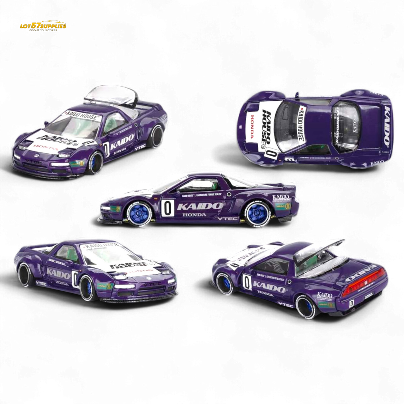 Kaido House Honda NSX Kaido Racing V2 Purple 1:64 Diecast Model