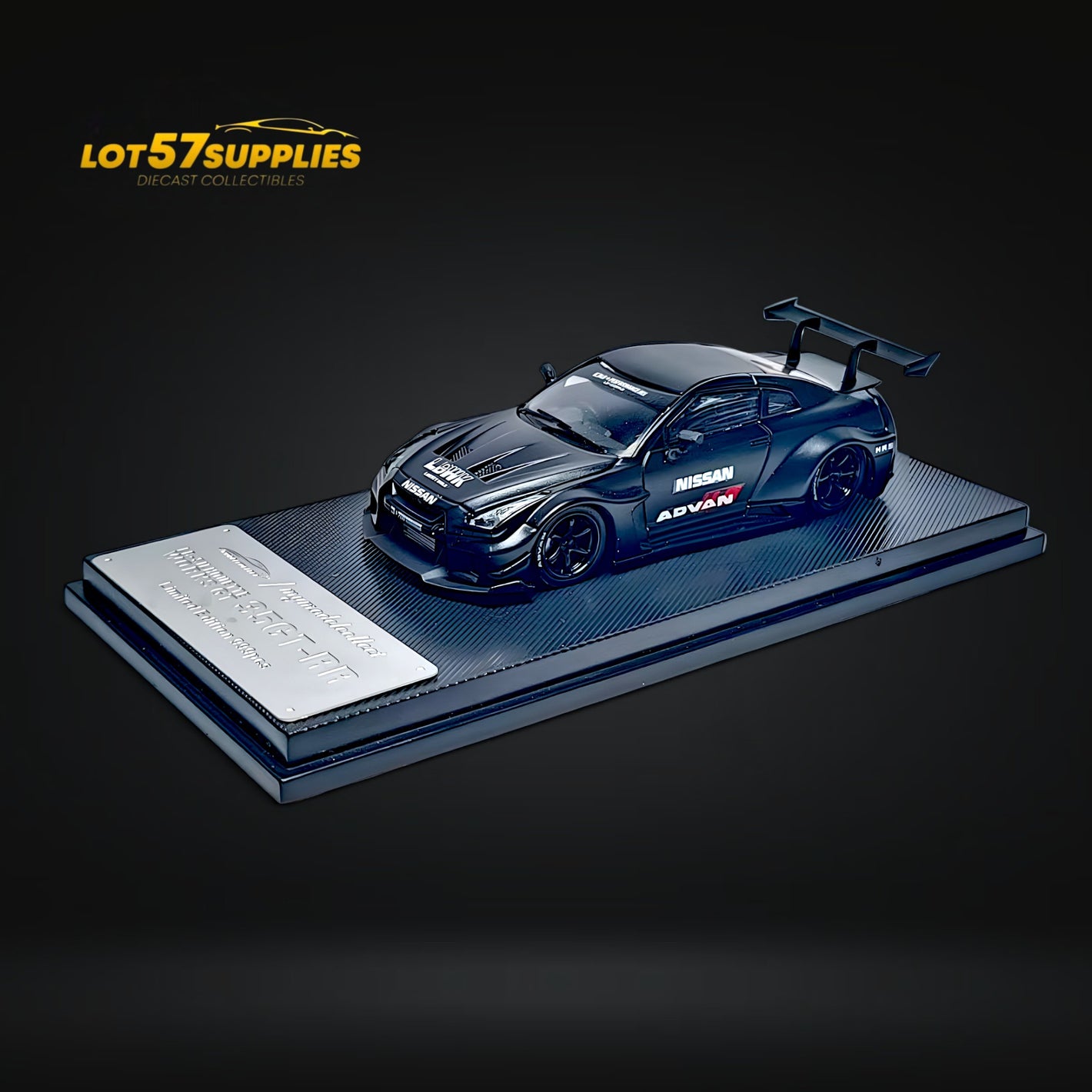 (Pre-Order) MC Skyline R35 GTR GT - Matte Black Advan Liberty Walk (LB)