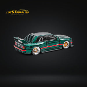(Pre-Order) NA BMW E30 Wide-Body Resin Model Green 1:64