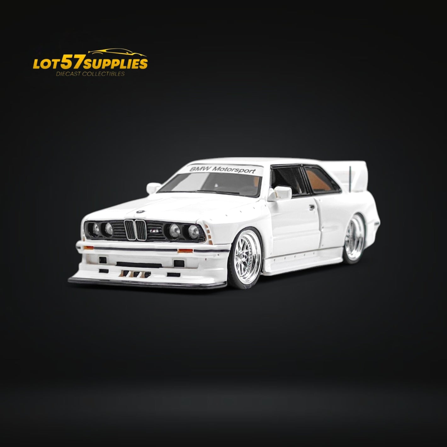 (Pre-Order) NA BMW E30 Wide-Body Resin Model White 1:64