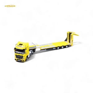 TimeMicro & Perka BENZ FLATBED TRANSPORT VEHICLE - Yellow 1/64
