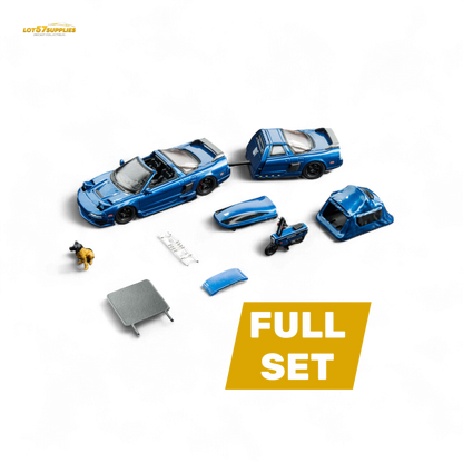 Full set of blue toy cars and parts on a white background with 'LOTOS SUPPLIES' branding.