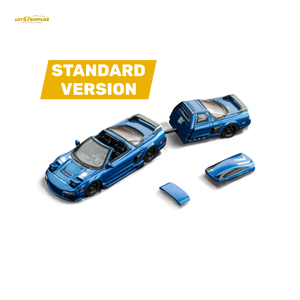 Blue toy car set with 'Standard Version' label on a white background