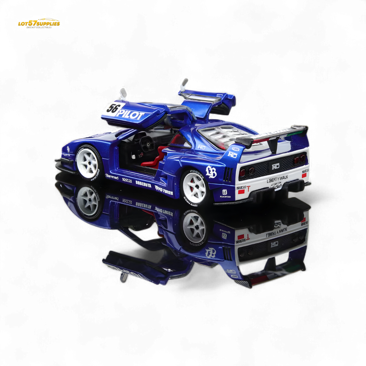 Demon King Auto Ferrari F40 1:64 Diecast | LOT57 Supplies Demon King Auto Ferrari F40 1:64 Diecast | LOT57 Supplies