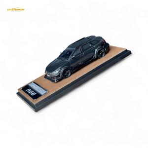 Qidian Model Audi RS6 Avant (C7) Crock Station wagon DTM Wide-Body Modified - Black 1/64