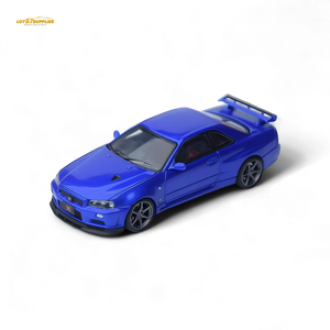 (Pre-Order) Focal Horizon Skyline GT-R R34 V-SPEC-II - Bayside Blue 1:64
