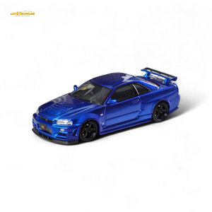 (Pre-Order) Fuji Skyline R34 GT-R Nismo Z-Tune - Bayside Blue 1:64