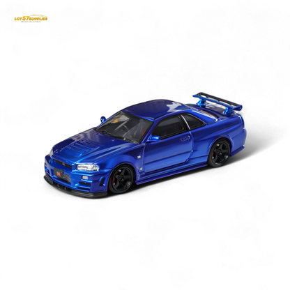 (Pre-Order) Fuji Skyline R34 GT-R Nismo Z-Tune - Bayside Blue 1:64
