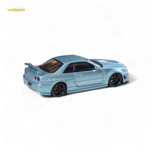 (Pre-Order) Fuji Skyline R34 GT-R Nismo Z-Tune - Ice Blue 1:64