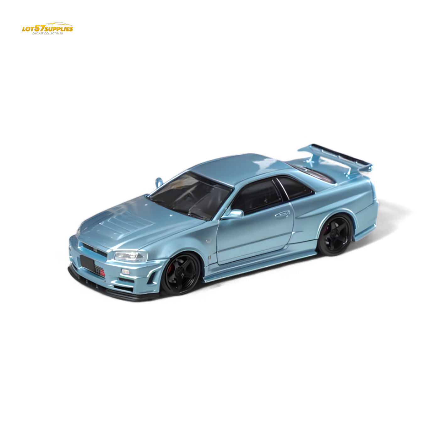 (Pre-Order) Fuji Skyline R34 GT-R Nismo Z-Tune - Ice Blue 1:64