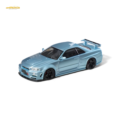 (Pre-Order) Fuji Skyline R34 GT-R Nismo Z-Tune - Ice Blue 1:64