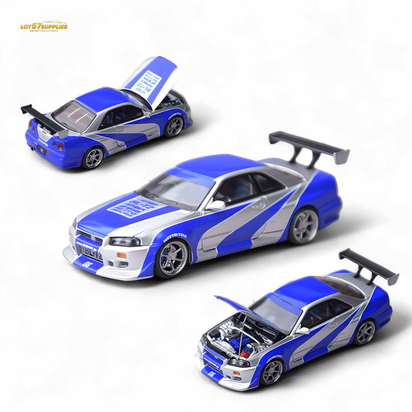 Focal Horizon Skyline GT-R R34 - NFS Silver Blue 1:64