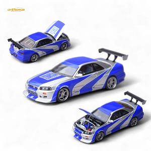 (Pre-Order) Focal Horizon Skyline GT-R R34 - NFS Silver Blue 1:64