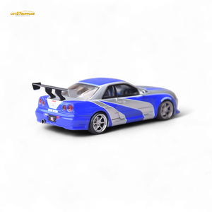 (Pre-Order) Focal Horizon Skyline GT-R R34 - NFS Silver Blue 1:64