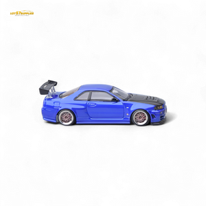 (Pre-Order) Focal Horizon Skyline GT-R R34 - Bayside Blue 1:64