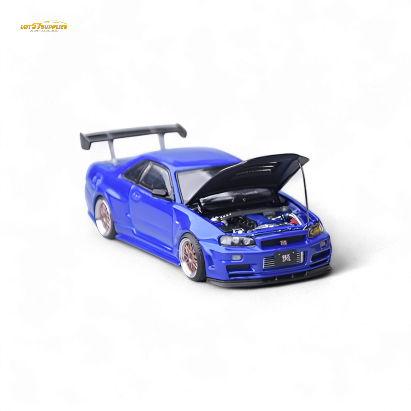 (Pre-Order) Focal Horizon Skyline GT-R R34 - Bayside Blue 1:64