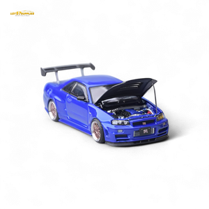 (Pre-Order) Focal Horizon Skyline GT-R R34 - Bayside Blue 1:64