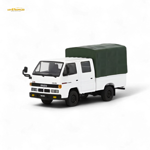 (Pre-Order) Model 1 Isuzu Covered Truck - White 1:64