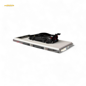 Flame Supercar LB458GT LB Wide-Body - Matte Black 1:64 Resin