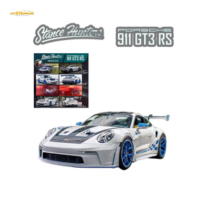 (Pre-Order) Stance Hunters Porsche 911 GT3 RS - White 1:64
