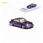 Purple model car on a white background