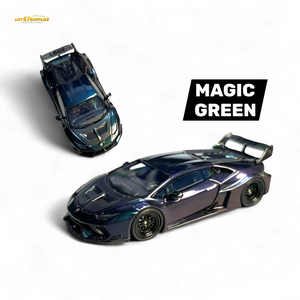 (Pre-Order) Flame Lamborghini Huracan GT LP610 - Magic Green 1:64