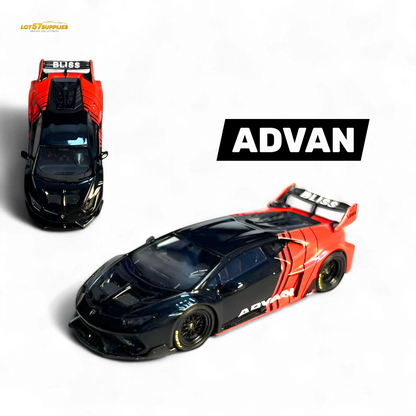 (Pre-Order) Flame Lamborghini Huracan GT LP610 - ADVAN 1:64