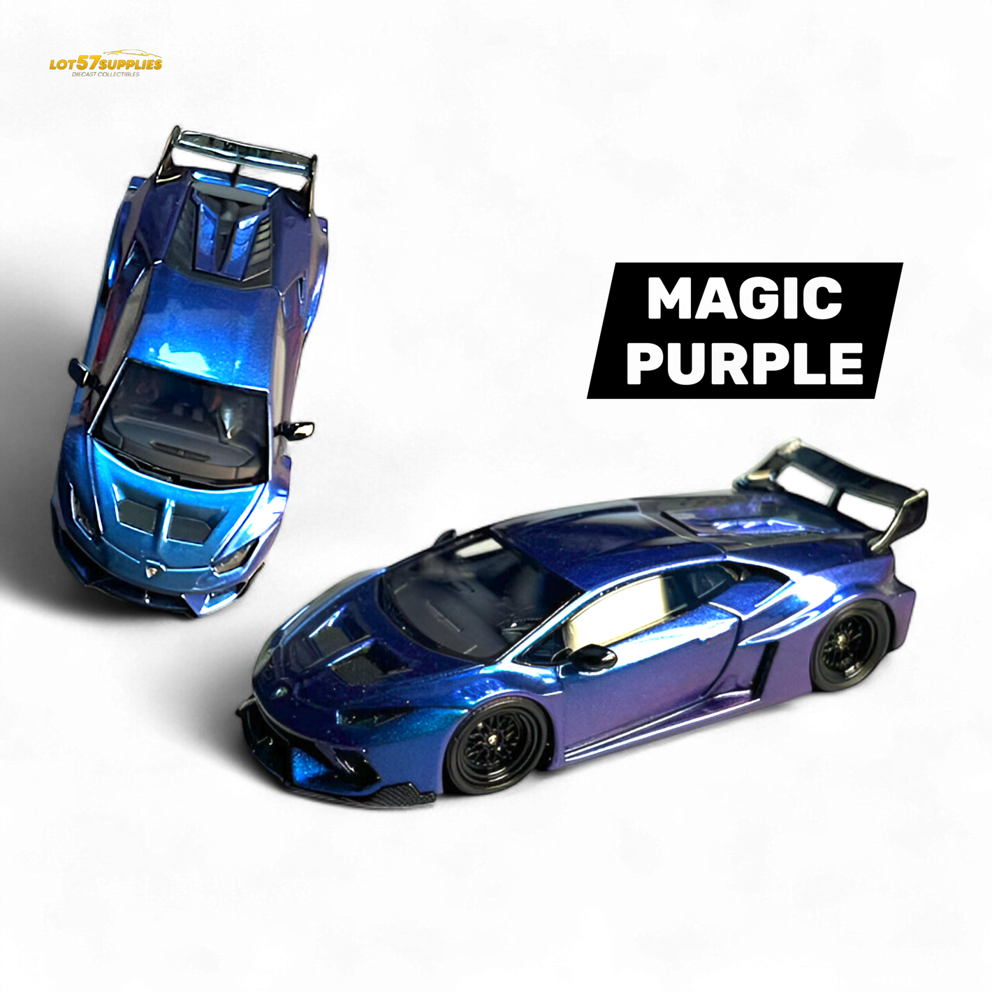 (Pre-Order) Flame Lamborghini Huracan GT LP610 - Magic Purple 1:64
