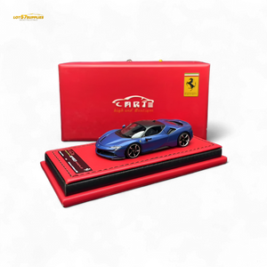 (Pre-Order) ART Ferrari SF90 Resin - Abu Dhabi Blue Hardtop - 99 Pcs Lim Ed 1:64