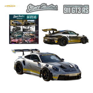 (Pre-Order) Stance Hunters Porsche 911 GT3 RS (992) - Polar Silver 1:64