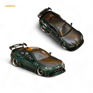 (Pre-Order) Street Weapon BMW G82 M4 Wide-Body Modified - Cangling Green Carbon Cover Special Edition 1:64