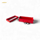 GL Diecast Dump Trailer – Double Axle, Red Tilting Bed & Removable Frame 1:64 Scale