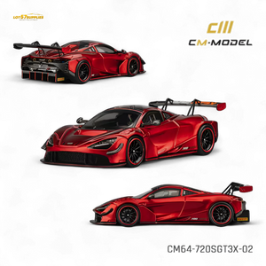 (Pre-Order) CM Model McLaren 720S GT3X - Metallic Red 1:64